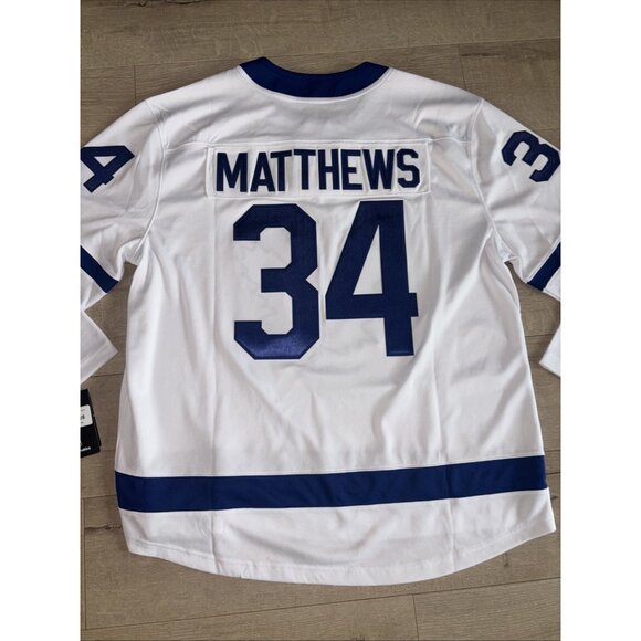 NEW Fanatics Auston Matthews Toronto Maple Leafs Breakaway Jersey 2XL NWT White - Picture 9 of 9